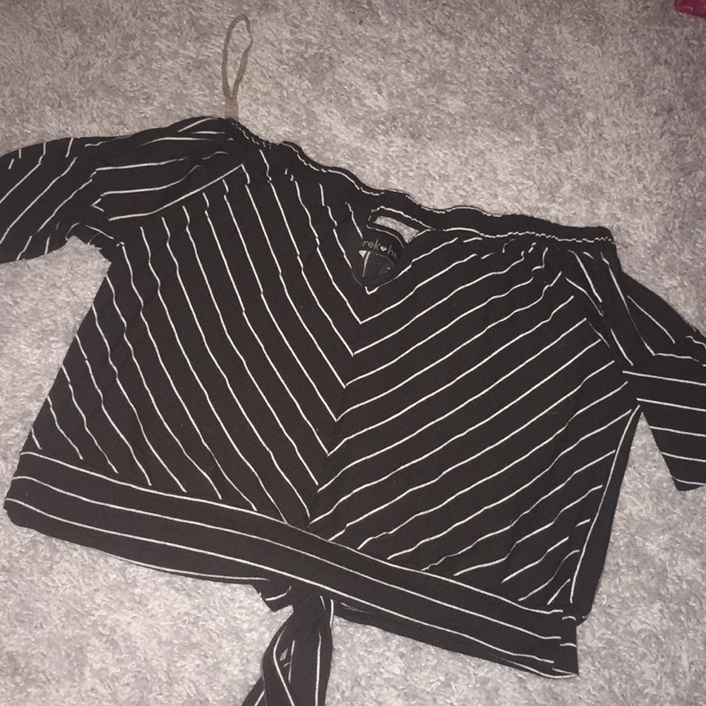 Striped crop top